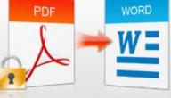 كيف تحول ملف pdf الى word