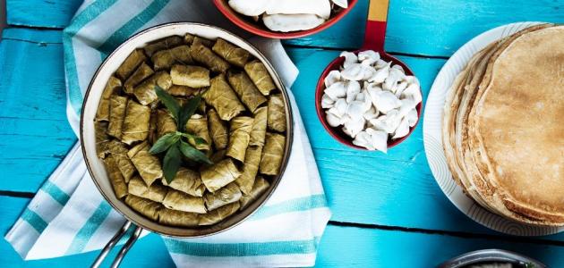 طريقة عمل محشي ورق العنب السوري