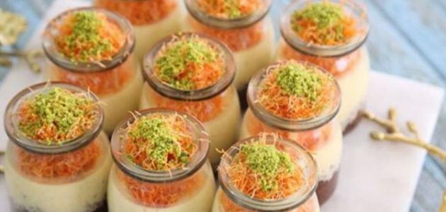 طريقة عمل كاسات الكنافة