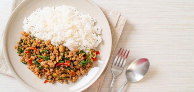 طريقة الأرز المقلي