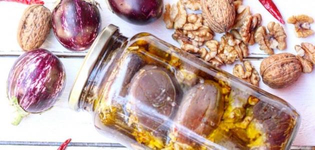 طريقة عمل المكدوس الفلسطيني