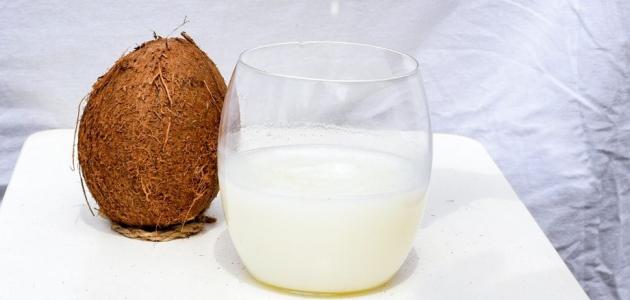 طريقة عمل حليب جوز الهند