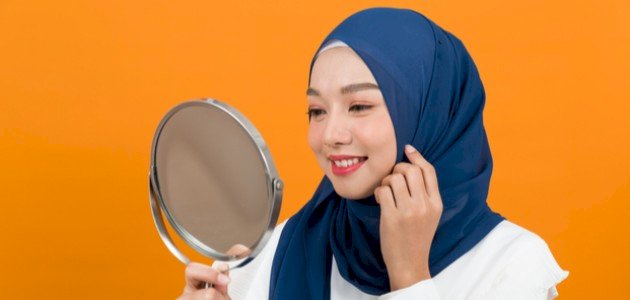 طريقة لف الحجاب للوجه البيضاوي