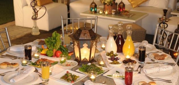 أفكار لتزيين سفرة رمضان