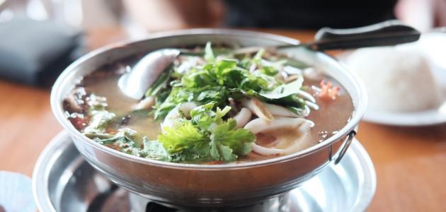 طريقة عمل شوربة السى فود بدون كريمة