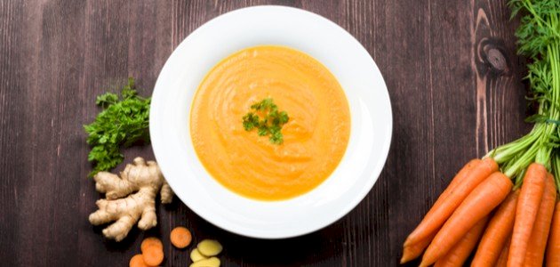شوربة الجزر والزنجبيل: لنكهة لذيذة وجديدة!