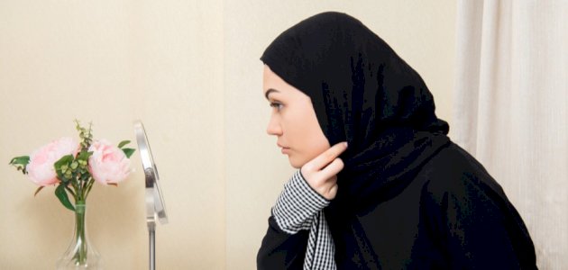 طريقة وضع الحجاب الخليجي