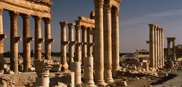 موضوع عن اثار تدمر